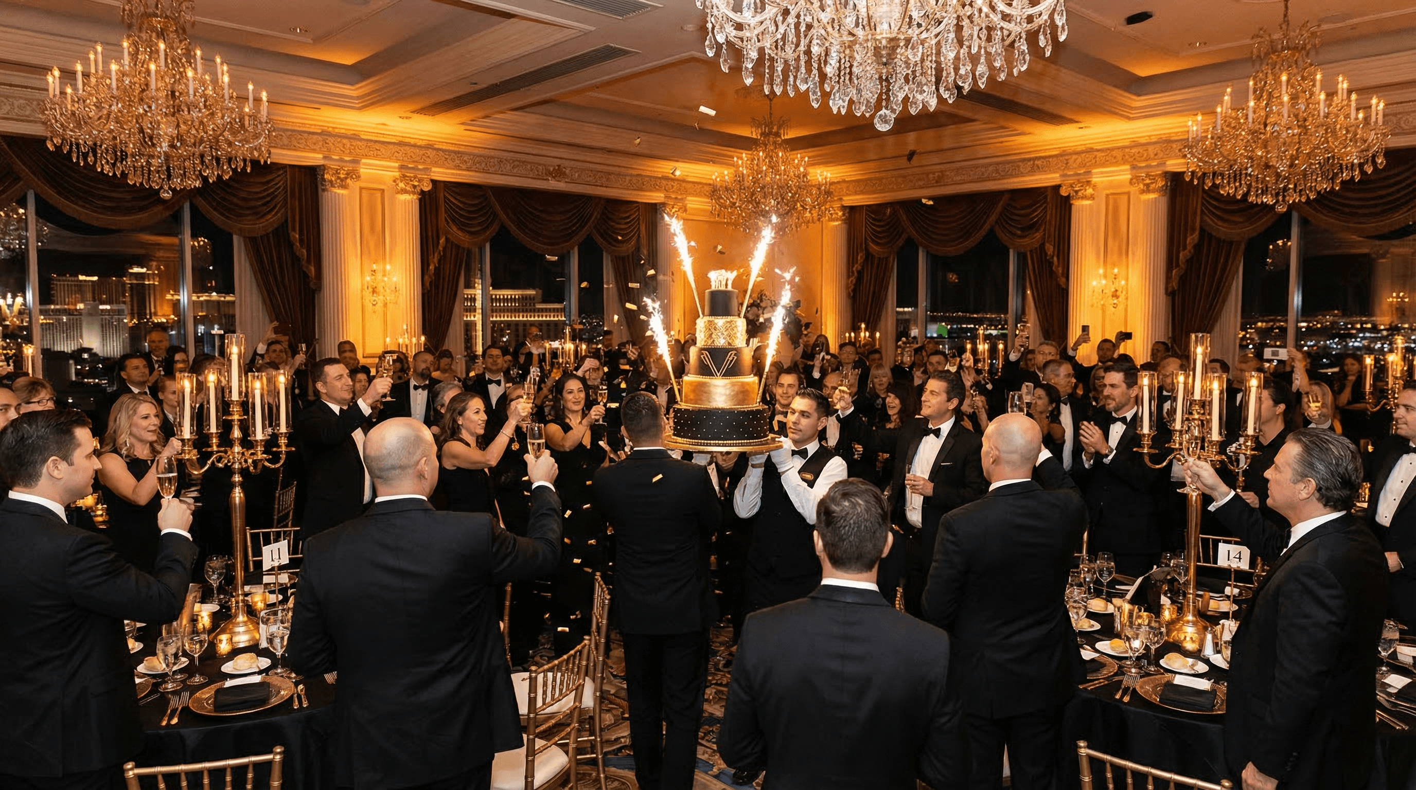 Luxury birthday celebration in Las Vegas